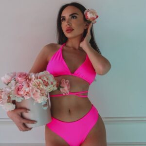 Купальник рожевий